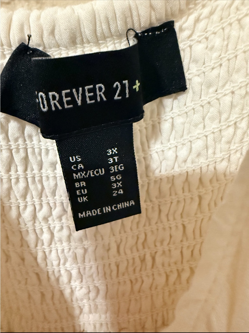 Forever 21 Cream Tie-Shoulder Tiered Mini Dress - Picture 2 of 2